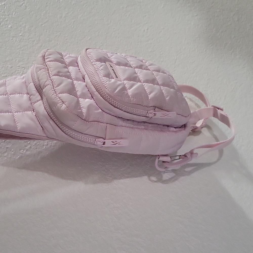 Reebok Pink Quilted Backpack with Plush Design - Picture 3 of 6